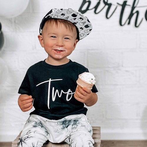Two Shirt Boys Second Birthday Shirt 2nd Birthday Boy Two Etsy