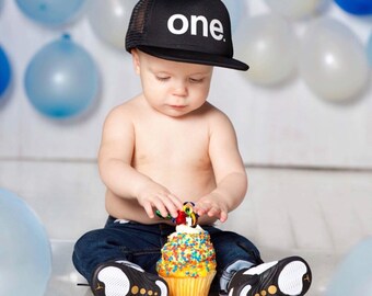 infant flat brim hat