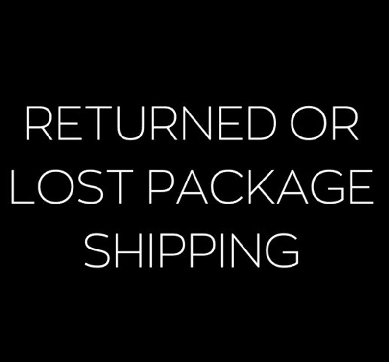 Returned or Lost Package Shipping Etsy