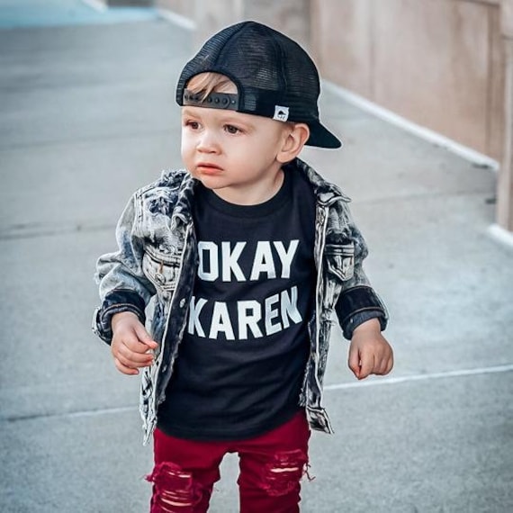 Karen Shirt | Okay Karen Kids Tee | Cute Boys Clothes | Cute Boys t-shirt |  Baby Boy Clothes