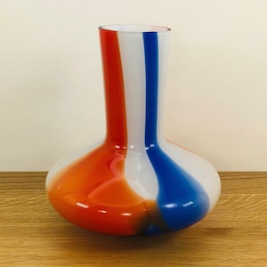 MCM Emploi-Style Vase - Mid Century Modern - Hand Made Murano Glass - Attributed to Carlo Moretti - Made in Italy - FREE SHIPPING