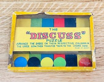 DISCUSS Puzzle Dexterity Game:  Vintage  Made in Japan