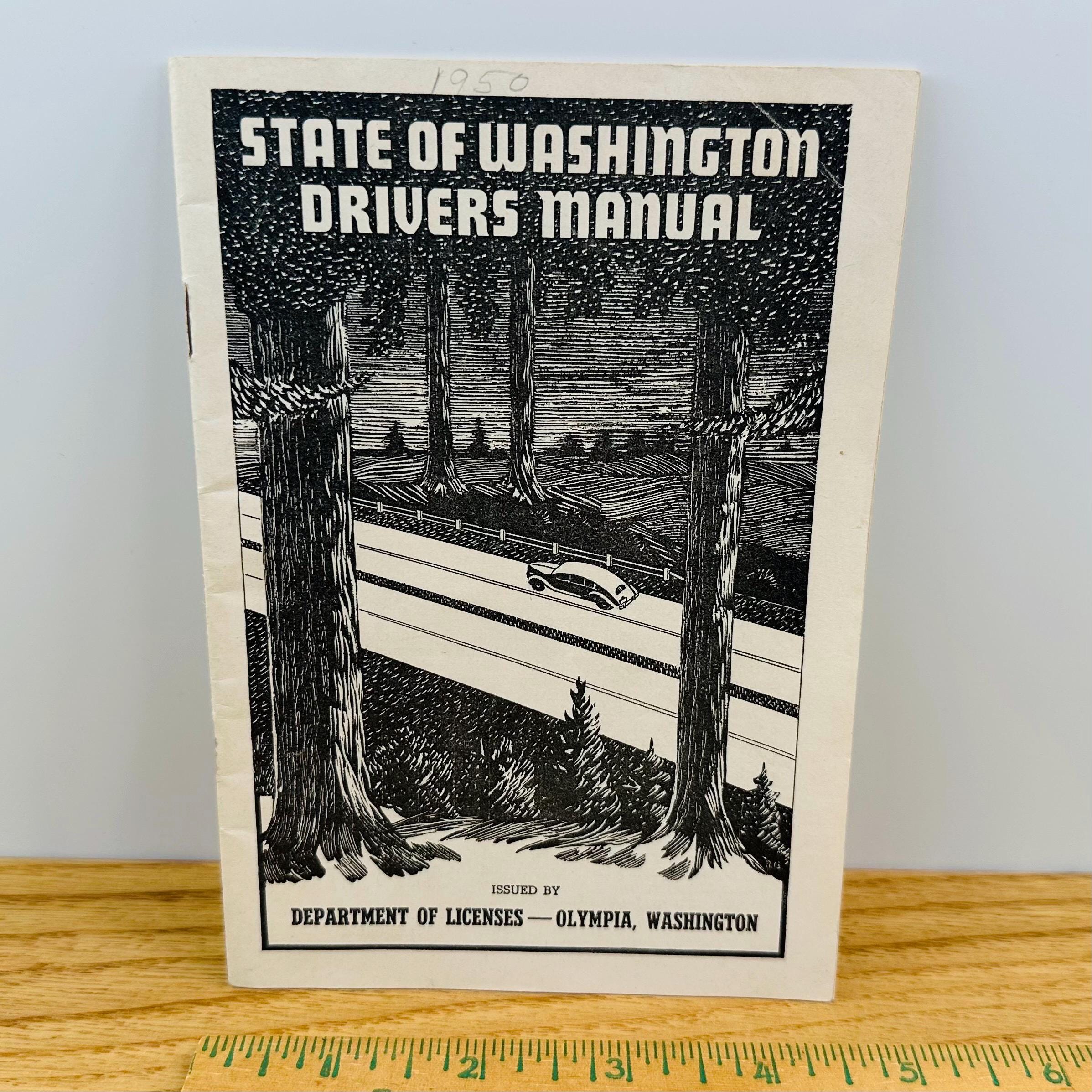 Vintage Wa Driver's Manual - Illustrated Driver's Education