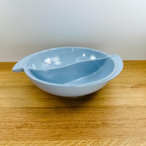 Boonton Divided Bowl - Melamine / Plastic - Mid Century Modern - MCM - Serving Kitchenware - Model 605-10 - Made in New Jersey USA