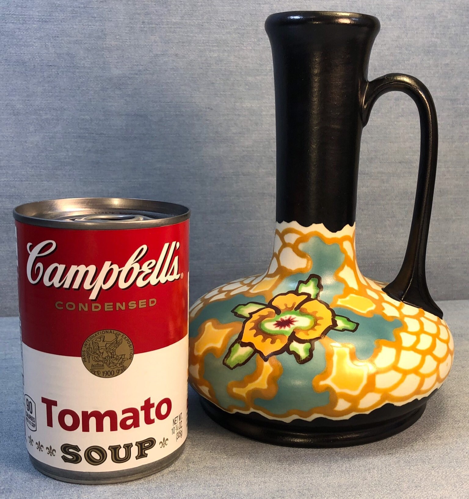 1930s Ditmar Urbach Vase: Hand-painted Floral Czech Decor - Etsy