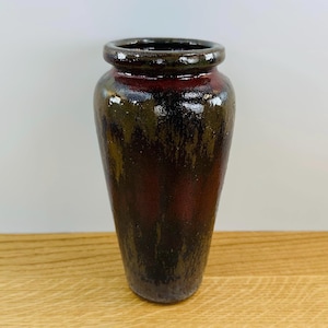 Brutalist Drip Glaze Vase - German Keramik - Mid Century Modern - Vintage Ceramic - Indoor Gardening - Housewares - 1970’s