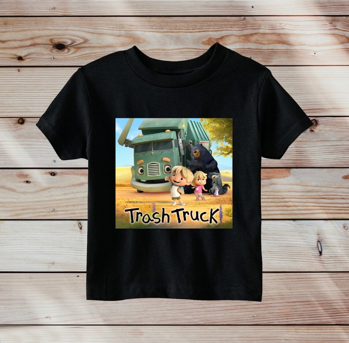 Fan Art Trash Truck and Hank Graphic Tee Shirt in Yellow White Etsy