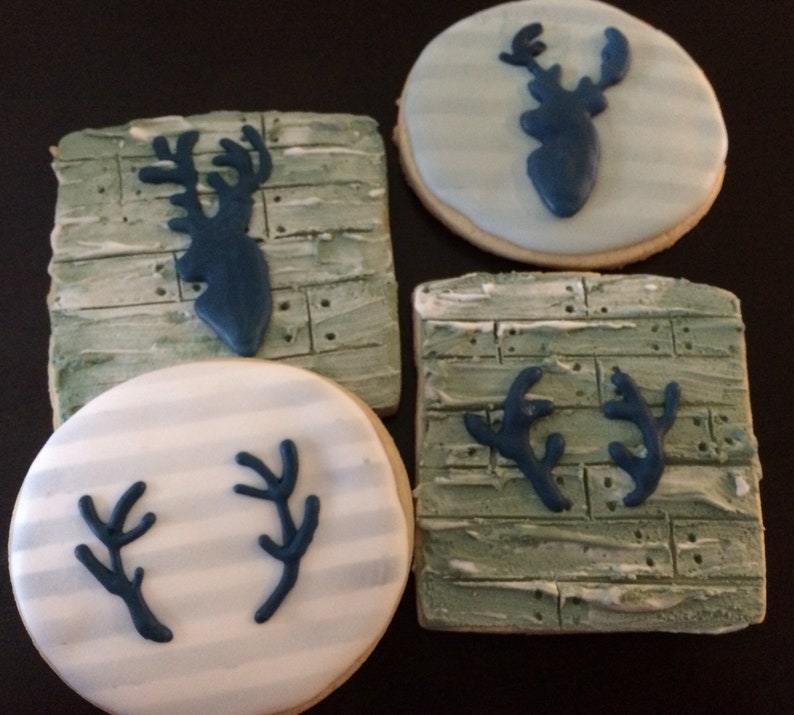 Rustic Deer Sugar Cookies Etsy