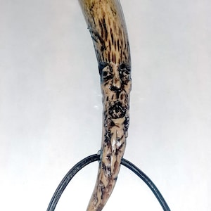 30 gr Powder Measure Carved Deer Antler Mountain Man Muzzleloaders