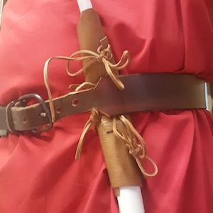 Custodia per pergamena in pelle fantasy
