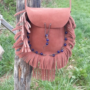 Fringed Shooting Bag Beaded