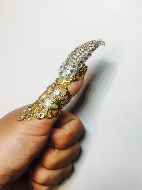Metal thumb shop ring