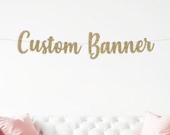 Custom Banner, Custom Baby Shower, Personalized text banner, Customized Birthday Banner, Bridal Shower Sign, Party Banner, Engagement Sign