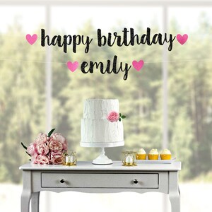 HAPPY BIRTHDAY BANNER, happy birthday sign, happy birthday name banner, custom birthday banner, custom birthday sign, birthday name sign