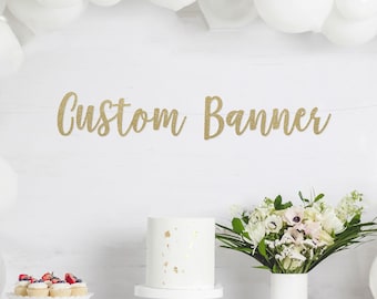 CUSTOM BANNER, custom glitter banner, personalized banner, personalized glitter sign, name banner, wedding banner, custom garland