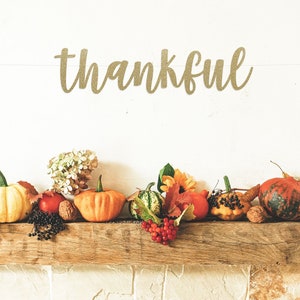 Thankful Banner | Thanksgiving Banner | Fall Decorations | Thanksgiving Sign | Fall Banner | Thankful Sign | |Thanksgiving Decorations