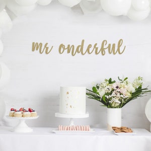 Mr ONEderful Banner, Mr One Derful, First Birthday Banner, I Am One, Smash Cake Banner, 1st Birthday Decorations, Boy&#39;s First Birthday
