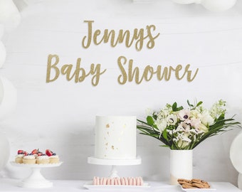 custom baby shower banner, Baby Shower Banner with personalized name, Baby Announcement, nursery decor, cursive banner, custom baby shower