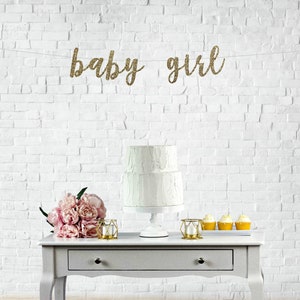 baby girl banner, its a girl banner, baby shower banner, gender reveal banner,Baby Shower, New Baby Banner,Girl Baby Shower, Sprinkle Shower image 1