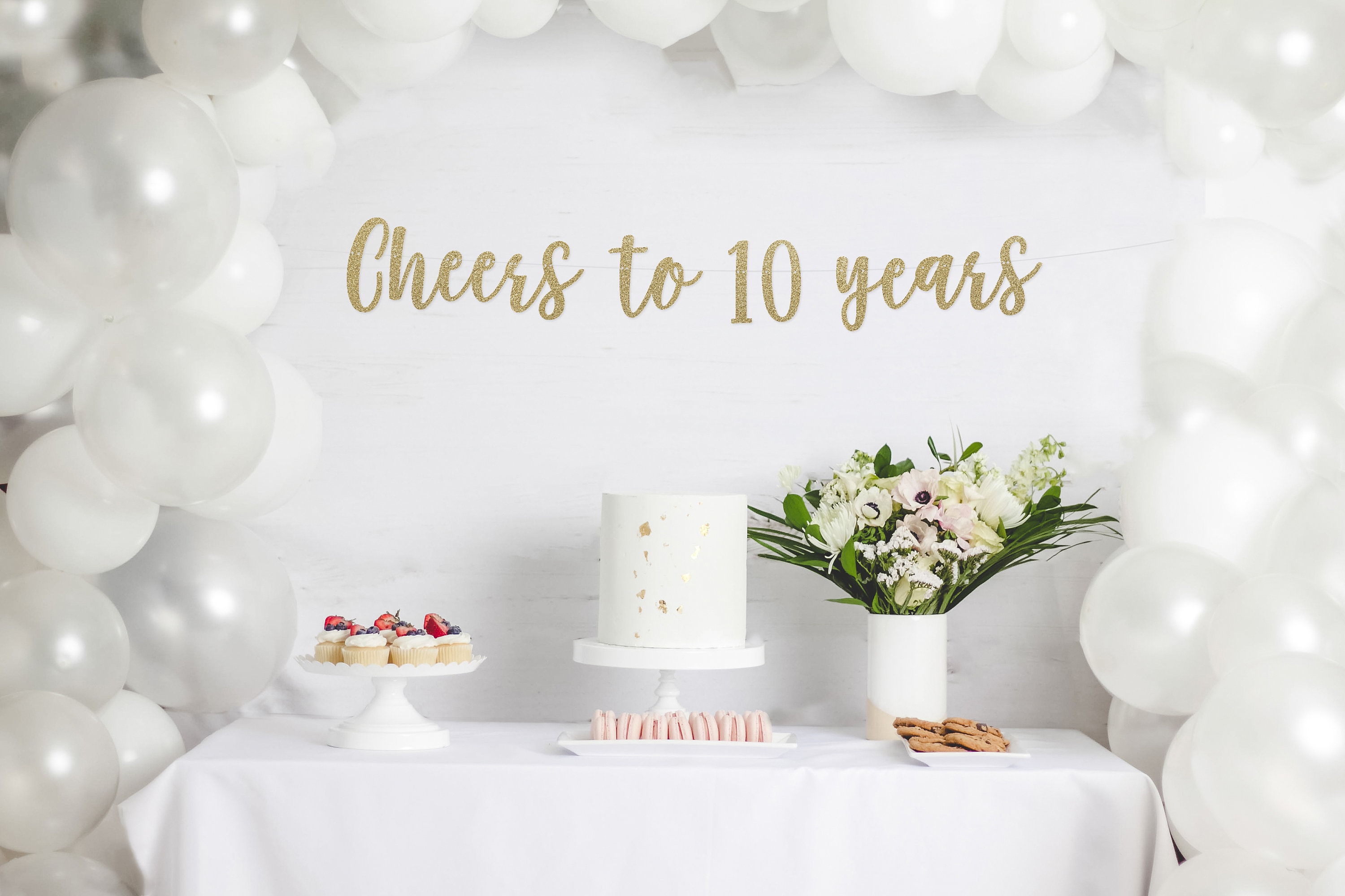 Vive 10 ans 10e anniversaire de mariage Décoration de fête