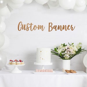 CUSTOM BANNER, custom glitter banner, personalized banner, personalized glitter sign, name banner, wedding banner, custom garland image 4