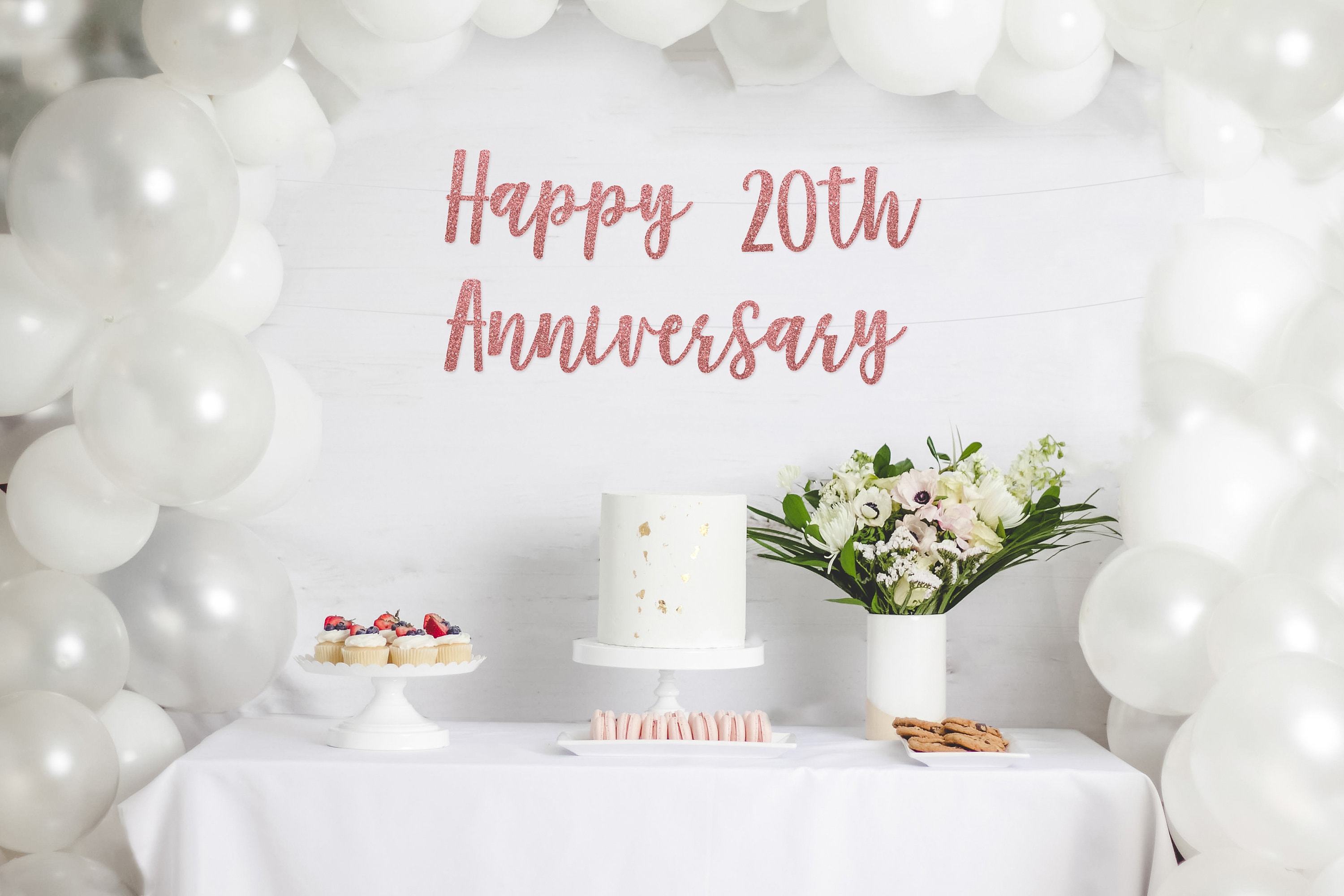 Goodbye Teen Years Banner – 20th Birthday Party Decorations In Black Glitter | Pre-Strung, Handmade Sign - View #11