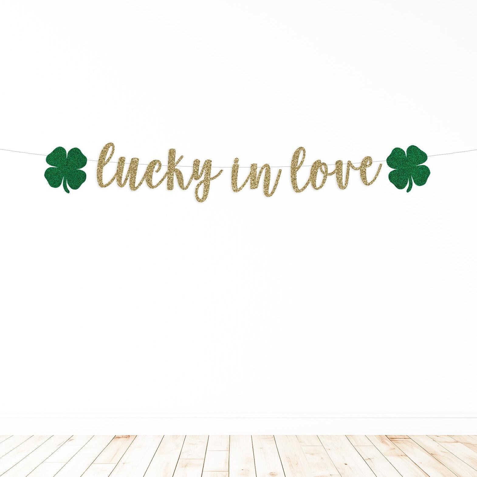 Morndew St. Patrick's Day Clover Banner For Parties & Celebrations
