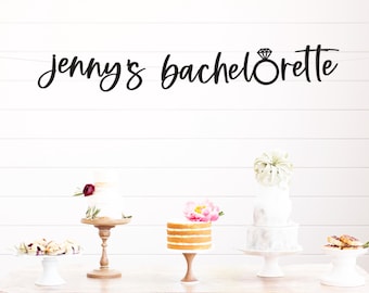 Custom bachelorette Banner, bachelorette party, Backdrop Decor, Engagement, Bridal Party, Custom name, Bach party, Customized, Destination