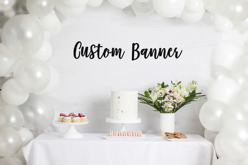 CUSTOM BANNER, custom glitter banner, personalized banner, personalized glitter sign, name banner, wedding banner, custom garland image 5