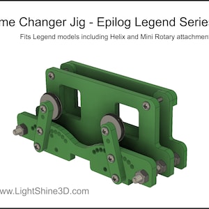 ARCHIVO DIGITAL - Game Changer Jig - Epilog Legend Series - Archivo digital para crear una plantilla para ampliar la función de su láser rotativo Epilog