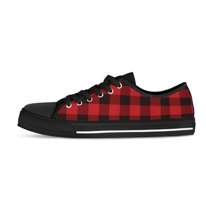 Plaid Shoes Iconic buffalo plaid / lumberjack plaid design on Sneakers image 2