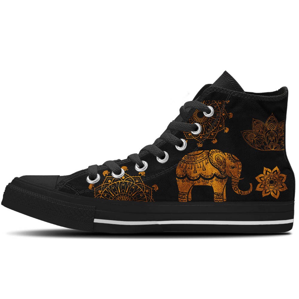 Women's High Top Sneaker With Elephant Design 'indian | Etsy India