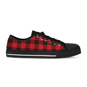 Plaid Shoes Iconic buffalo plaid / lumberjack plaid design on Sneakers image 1