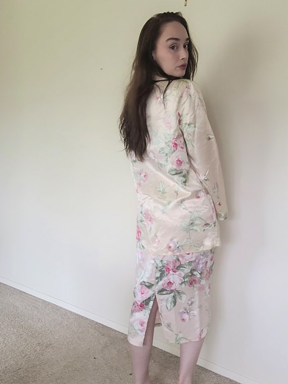 Vintage/ Retro/ 80s Floral Suit/ 80s Business Sui… - image 7