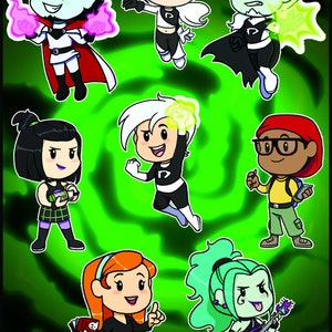 Danny Phantom Sticker Sheet