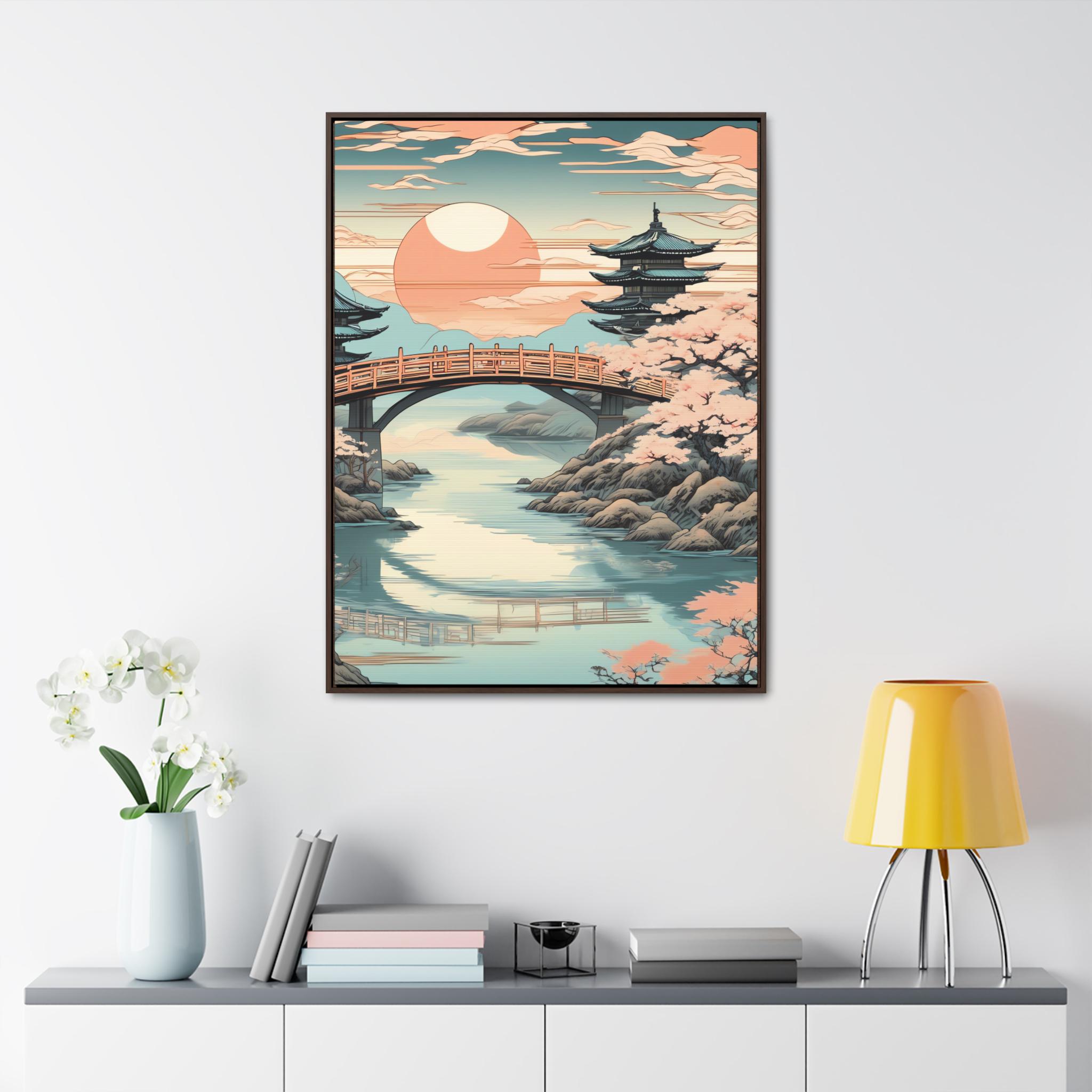 Evening Glow at Ryogoku Bridge Modern Japanese Art Prints Serene Art ...