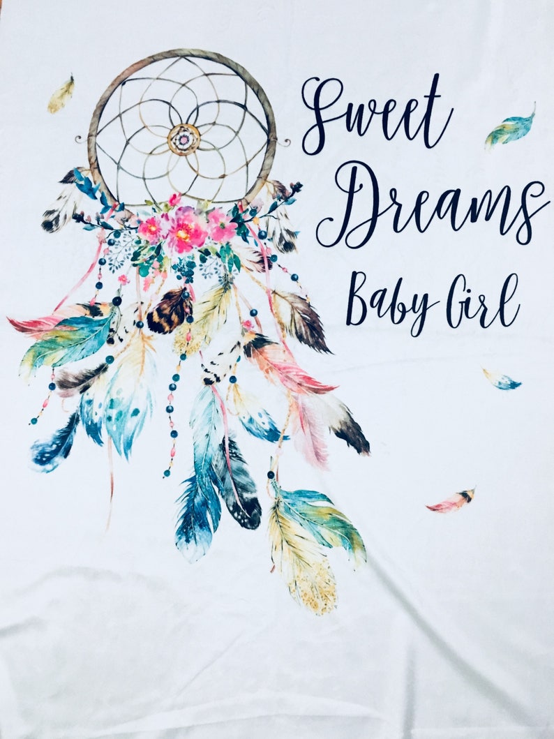 Sweet Dreams Dreamcatcher Minky Blanket