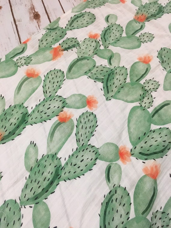 cactus swaddle blanket