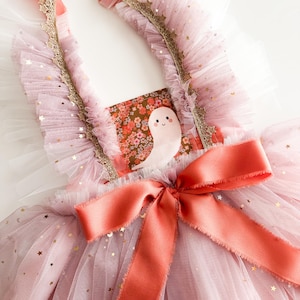 Halloween Birthday Tulle Dress//Girls Floral Ghost Dress//Spooky First Birthday Outfit