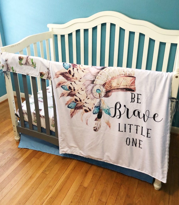 Brave Little One Native American Headdress Crib Bedding Etsy