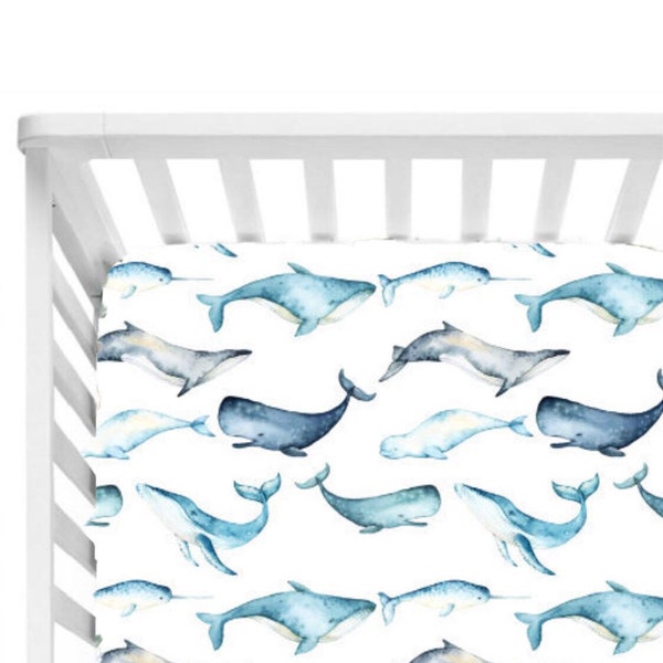 Whale Crib Bedding Etsy