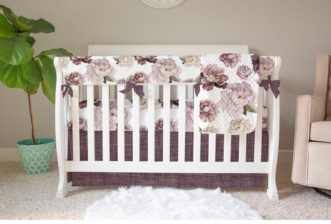 Matching crib and twin bedding sale