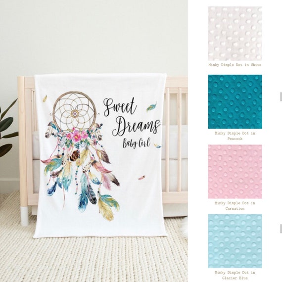 Sweet Dreams Dreamcatcher Minky Blanket