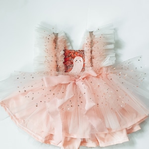 Halloween Birthday Tulle Dress//Floral Ghost Dress// Spooky Birthday Outfit