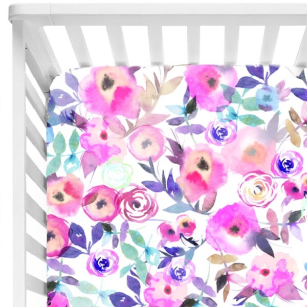 Purple Crib Bedding Etsy