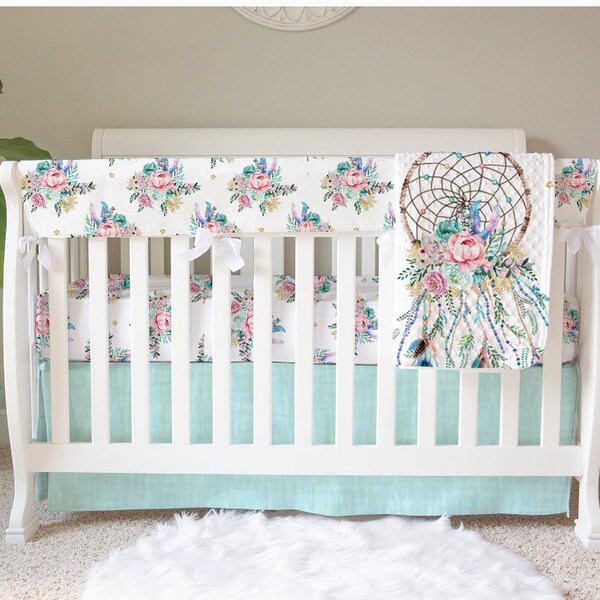 Aqua Baby Bedding Etsy