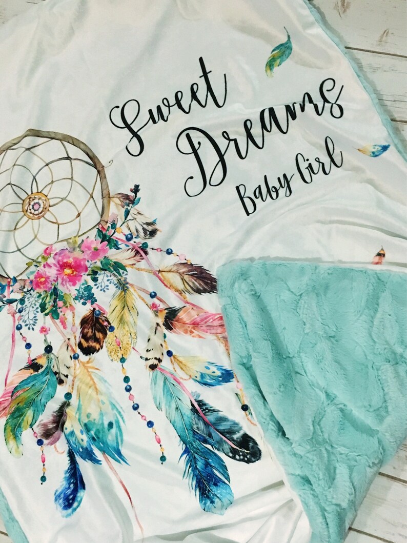 Sweet Dreams Dreamcatcher Minky Blanket