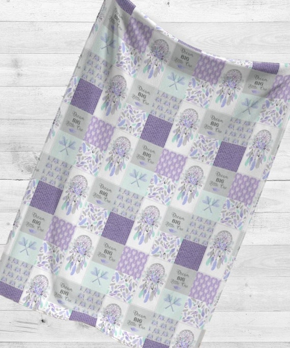 lavender baby quilt
