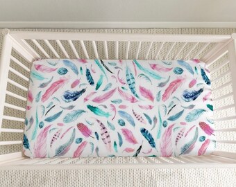 feather crib bedding set