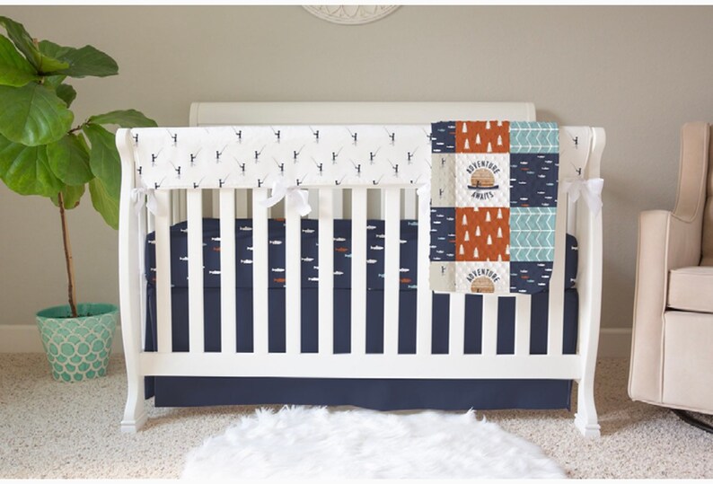 adventure awaits crib bedding set